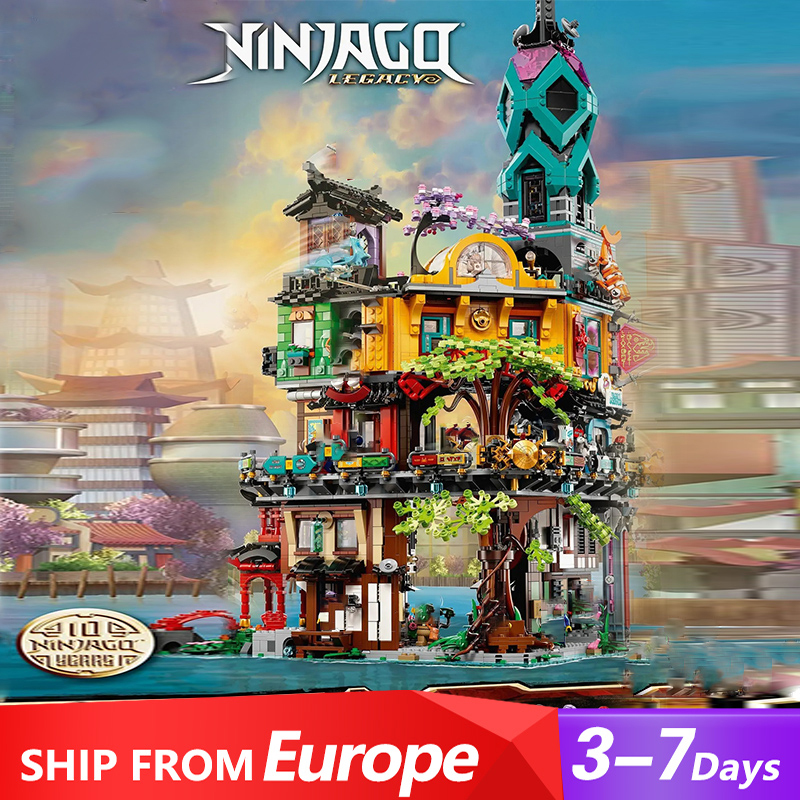 LEJI 90039 /X19006 Ninjago Big Movie Garden Pier Puzzle Assembled Building Block 5685pcs Bricks Toy 71741 From Europe 3-7 Days Delivery