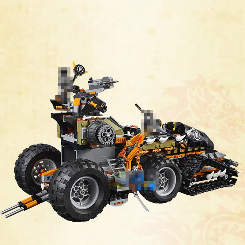 T2117 Ninjago Series Heavy Duty Truck Building Blocks 1236pcs Bricks Toys 70654 From China