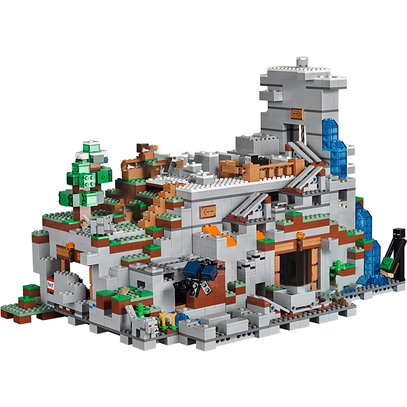 LEDUO 76010/Custom 18032 The Mountain Cave Minecraft 21137 Building Blocks 2688pcs Bricks Toys from China Delivery.
