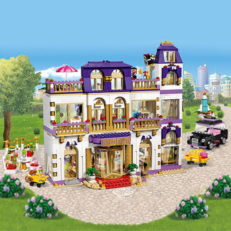 Bela 10547 Friends Series Heartlake Grand Hotel Building Blocks 1552pcs Bricks Toys 41101 Ship From China