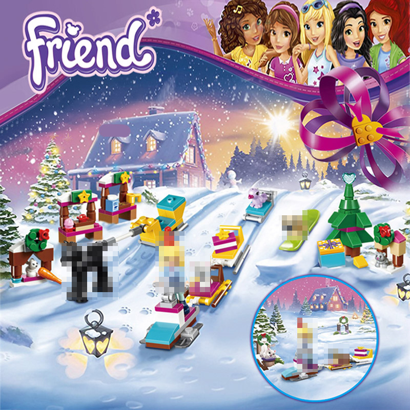 Friends Advent Calendar Building Blocks 217pcs Bricks Toys Model 41326 Ship From China