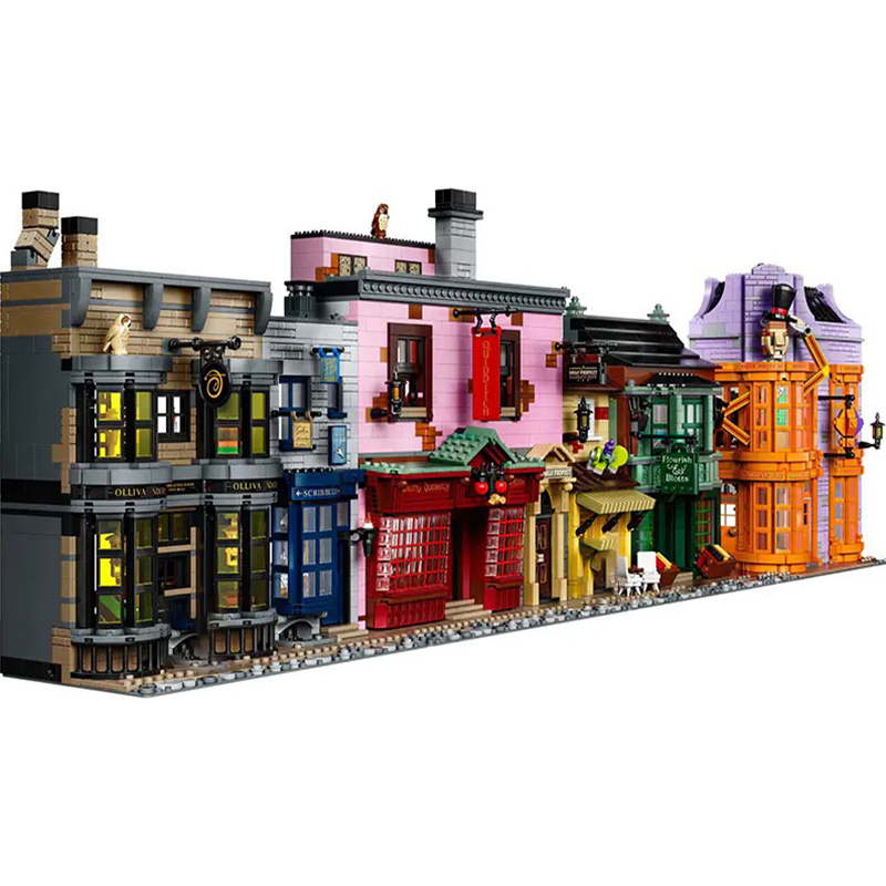 Custom 99911 / LEJI 70071 / KING20007 Diagon Alley Harry Potter Movie 5544pcs Building Block Brick 75978 from China Light Optional