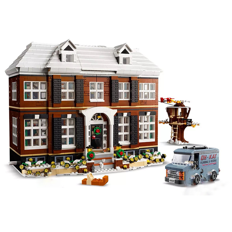 KING  A68478 Ideas Home Alone Opthion Light kit The McCallister House Building Block Brick 21330 from China