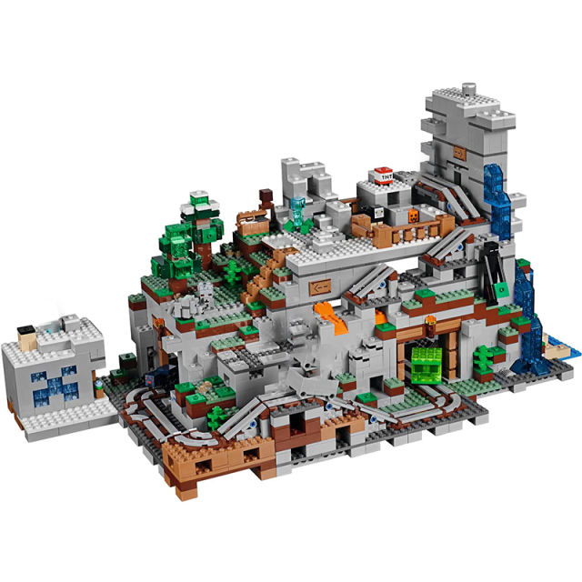 LEDUO 76010/Custom 18032 The Mountain Cave Minecraft 21137 Building Blocks 2688pcs Bricks Toys from China Delivery.