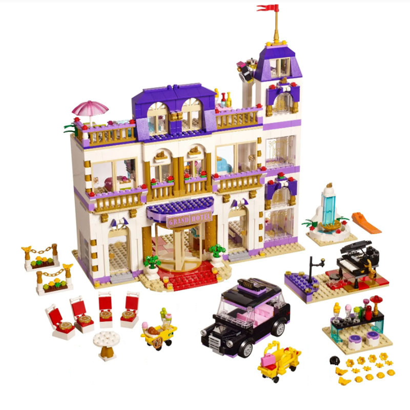 Bela 10547 Friends Series Heartlake Grand Hotel Building Blocks 1552pcs Bricks Toys 41101 Ship From China