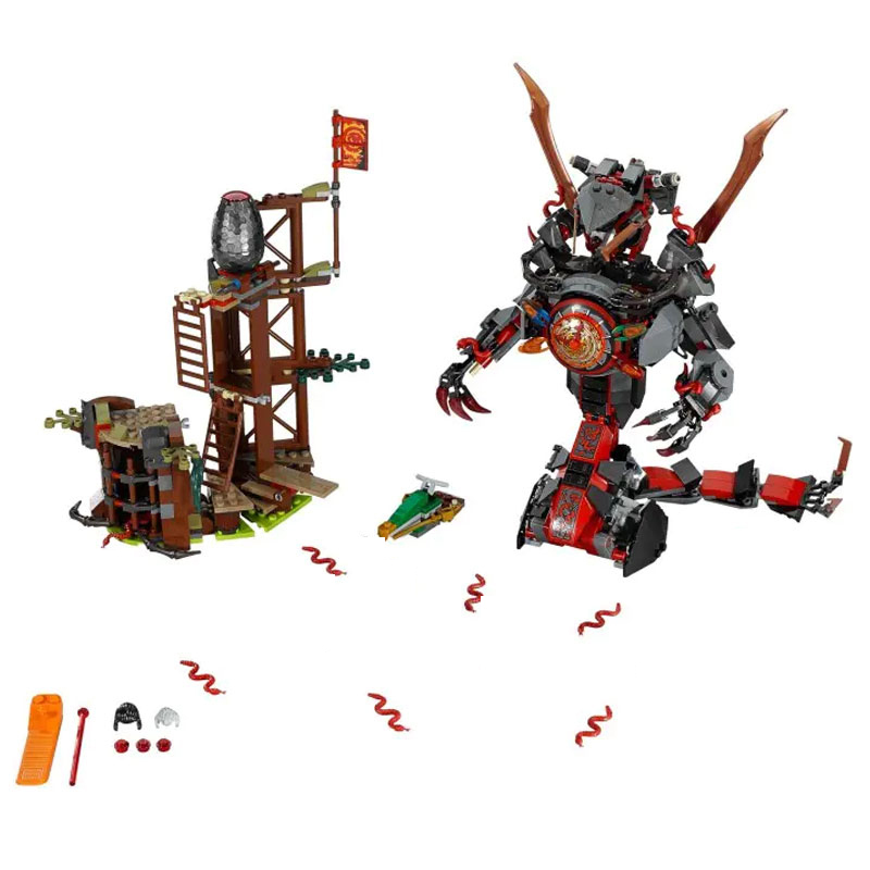 BELA 10583 Custom 20583 Ninja Series Dawn Of Iron Doom Figure Building Blocks Assemble Toys 734pcs Bricks 70626 From China.