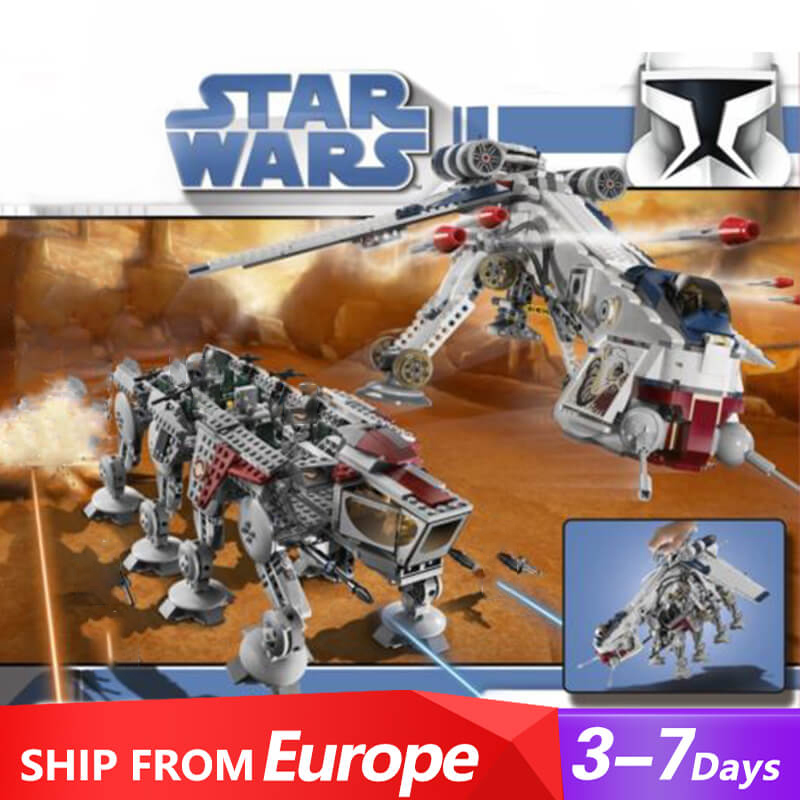 KING 19014 Republic Dropship with AT-OT Walker 1758+PCS Building Block Brick 10195 From Europe 3-7 Day Delivery