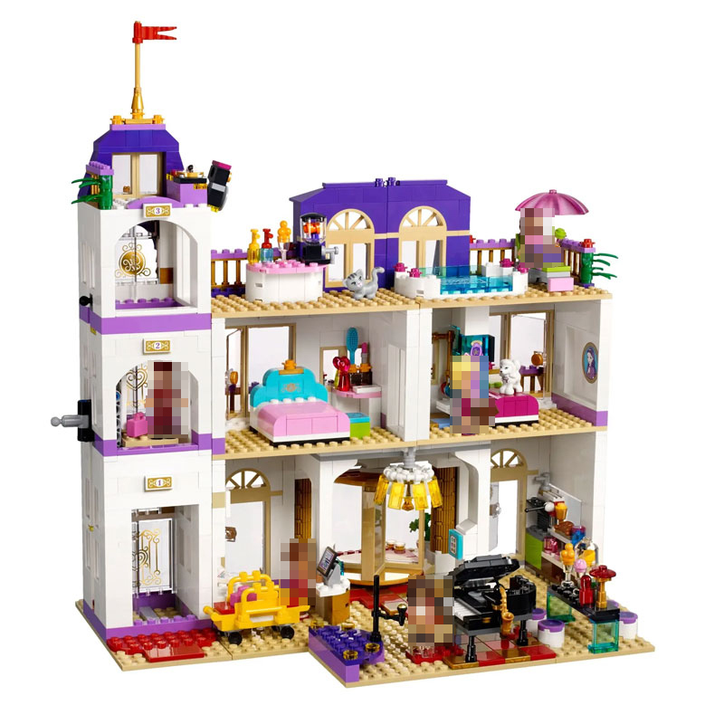 Bela 10547 Friends Series Heartlake Grand Hotel Building Blocks 1552pcs Bricks Toys 41101 Ship From China