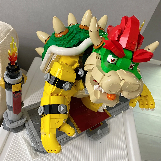 Custom 12008/ 87031 The Mighty Bowser Super Mario Game 71411 Building Block Brick Toy 2807±pcs from USA 3-7 Days Delivery.