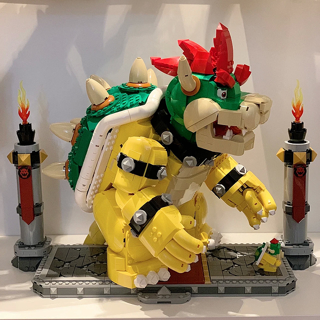 Custom 12008/ 87031 The Mighty Bowser Super Mario Game 71411 Building Block Brick Toy 2807±pcs from USA 3-7 Days Delivery.