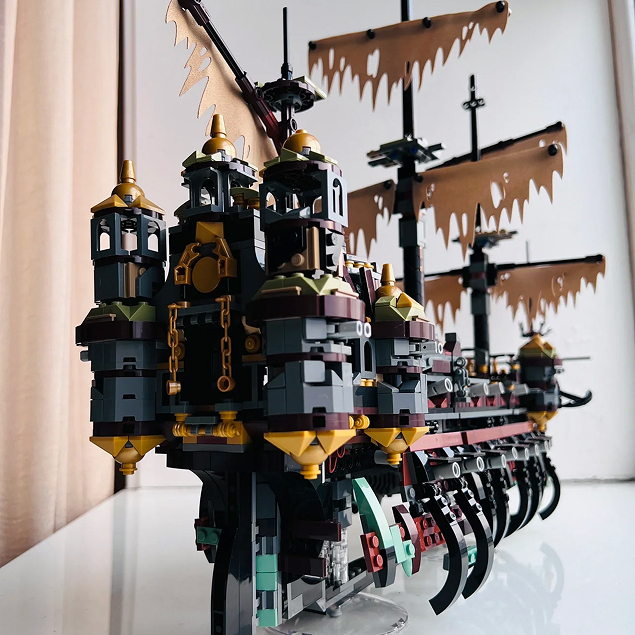 LEJI 99042 /Custom 16042 Movie Series Pirates of the Caribbean Silent Mary Ship Building Blocks 2294±pcsBricks 71042 From USA 3-7 Days Delivery