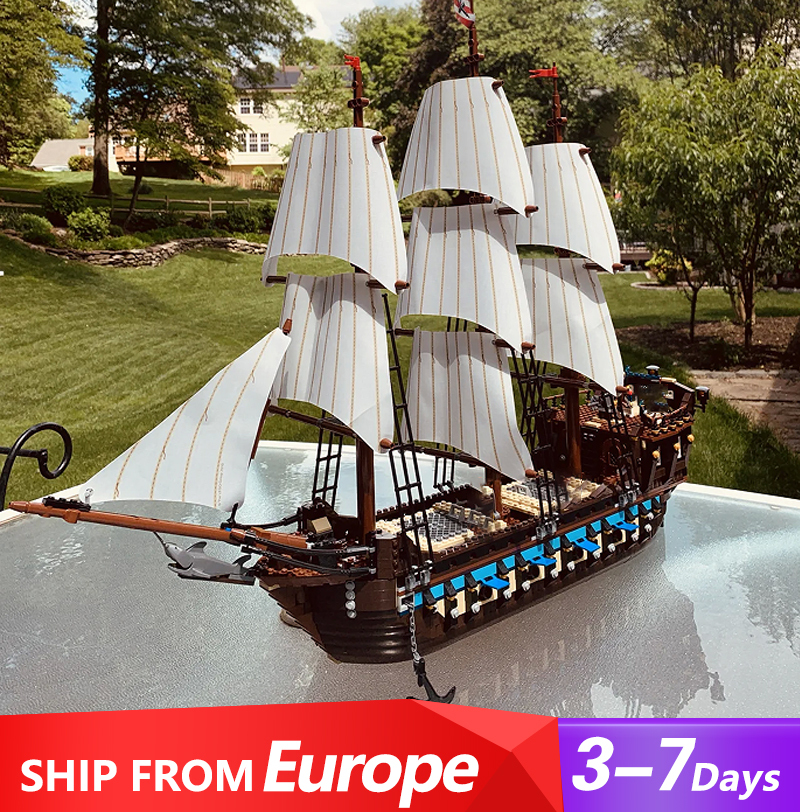 Custom 22001/K19003 / KING 19022 Imperial Flagship Creator 1709pcs Building Block Brick 10210 from Europe 3-7 Days Delivery