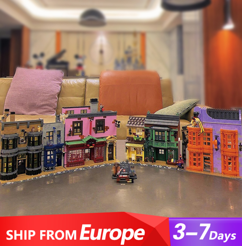 Custom 7715/99911 Diagon Alley Harry Potter Movie Building Blocks 5544 ±pcs 75978 From Europe 3-7 Days Delivery.