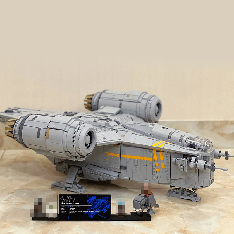 JieStar 60088 The Razor Crest UCS Star Wars 75331 Building Block Brick toy 6187±pcs From USA 3-7 Days Delivery.