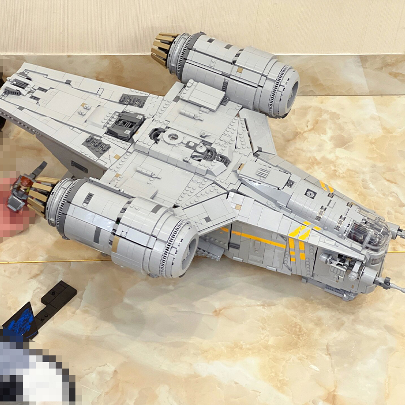 JieStar 60088 The Razor Crest UCS Star Wars 75331 Building Block Brick toy 6187±pcs from China Delivery.