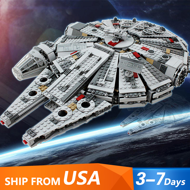 05007 Movie & Game Series Millennium Falcon Building Blocks 1329pcs Bricks Toys For Gift 75105 Ship From USA 3-7 Days Delivery