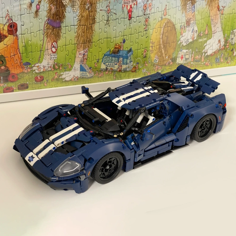 {Pre-Order by 6th May}KING 36002 Technic 2022 Ford GT Sports Car Building Blocks 1466±pcs 42154 Toys from China.