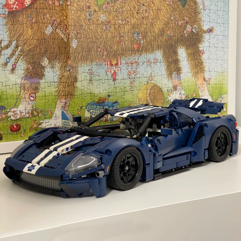 {Pre-Order by 6th May}KING 36002 Technic 2022 Ford GT Sports Car Building Blocks 1466±pcs 42154 Toys from China.