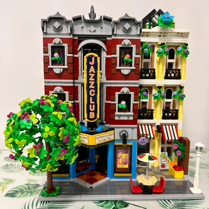 {Pre-Order By 15th May} KING 0312 Creator Jazz Club & Pizzeria Modular Buildings Blocks 2899±pcs Bricks 10312 Toys from China.