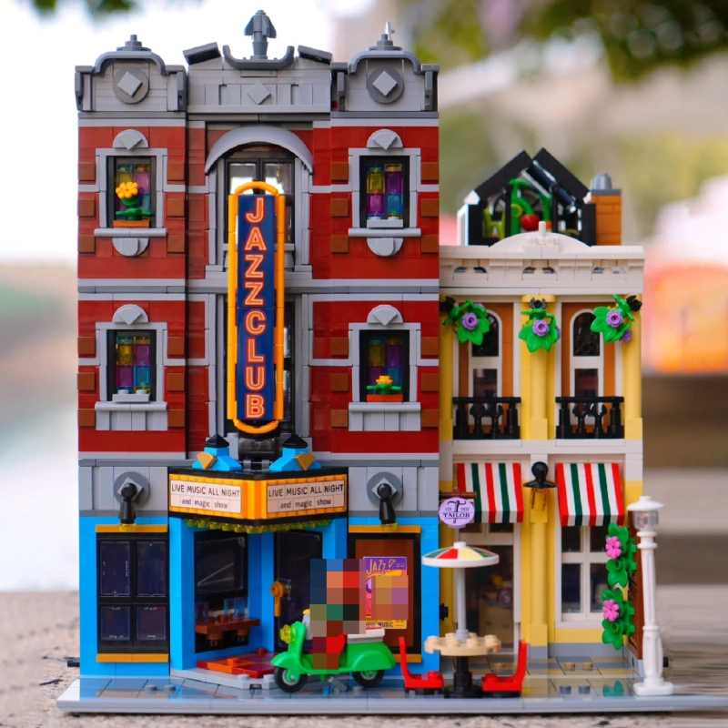 {Pre-Order By 15th May} KING 0312 Creator Jazz Club & Pizzeria Modular Buildings Blocks 2899±pcs Bricks 10312 Toys from China.