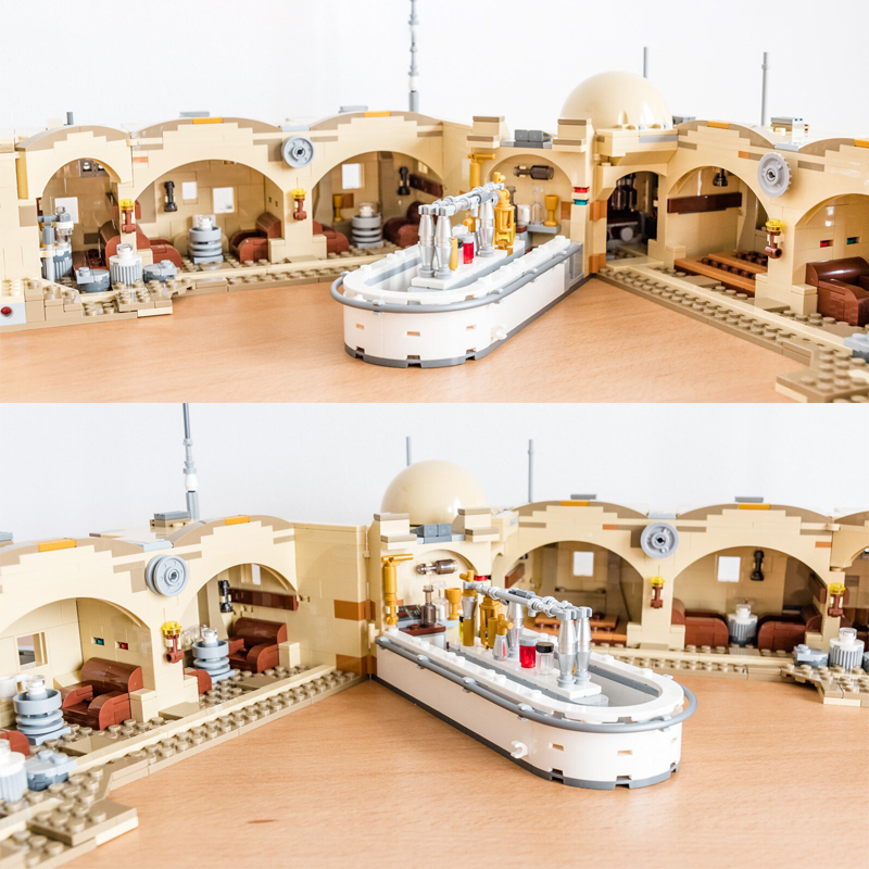 Custom T5290  / A19078 / KING 60016 Mos Eisley Cantina Star Wars 75290 Building Block Brick 3187±pcs USA 3-7 Day Delivery.