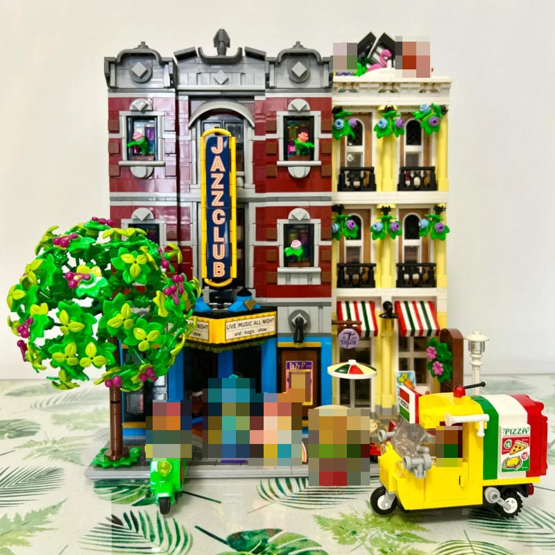 {Pre-Order By 15th May} KING 0312 Creator Jazz Club & Pizzeria Modular Buildings Blocks 2899±pcs Bricks 10312 Toys from China.