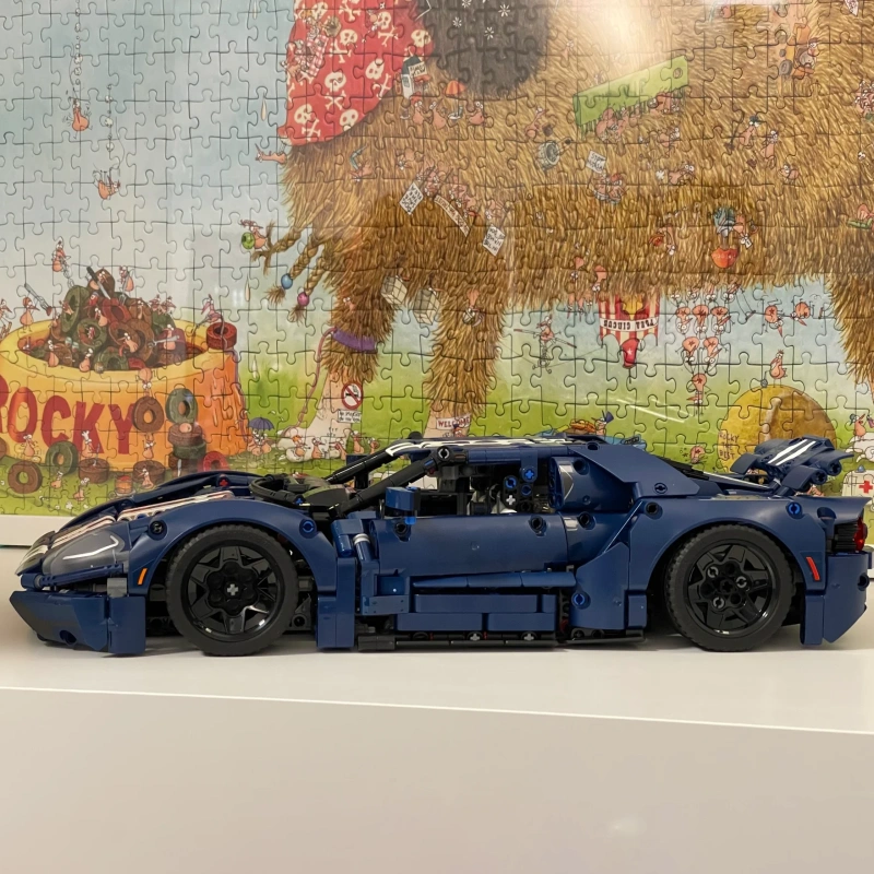 {Pre-Order by 6th May}KING 36002 Technic 2022 Ford GT Sports Car Building Blocks 1466±pcs 42154 Toys from China.