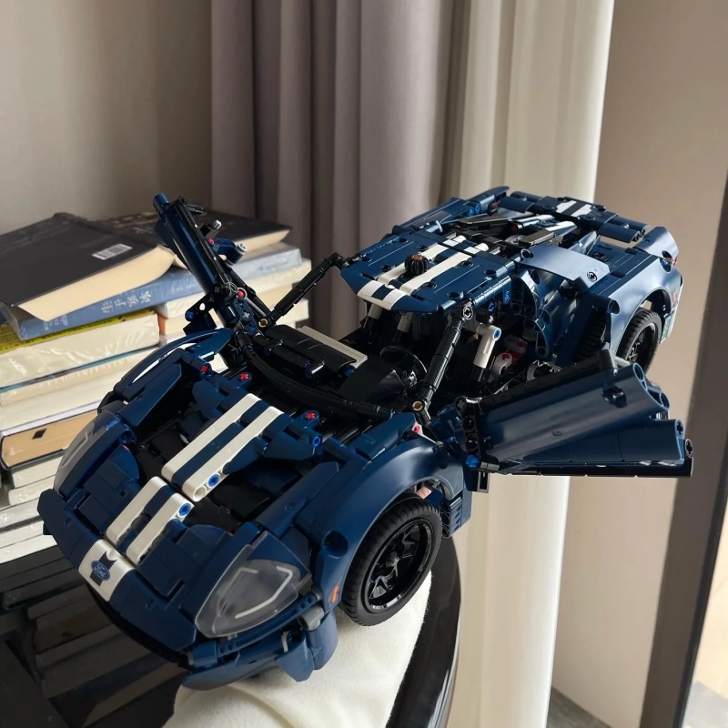 {Pre-Order by 6th May}KING 36002 Technic 2022 Ford GT Sports Car Building Blocks 1466±pcs 42154 Toys from China.