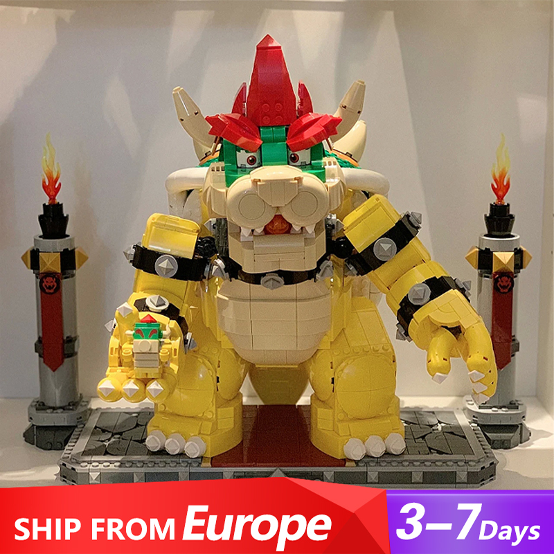 Custom 87031 The Mighty Bowser Super Mario 71411 Building Block Brick toy 2807±pcs from Europe 3-7 Days Delivery.