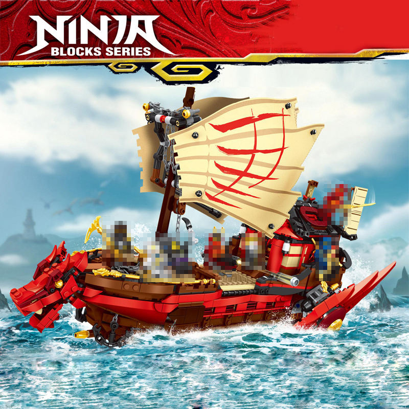 X19007 Ninjago Destiny's Bounty 1718pcs Building Block Bricks from China 71705