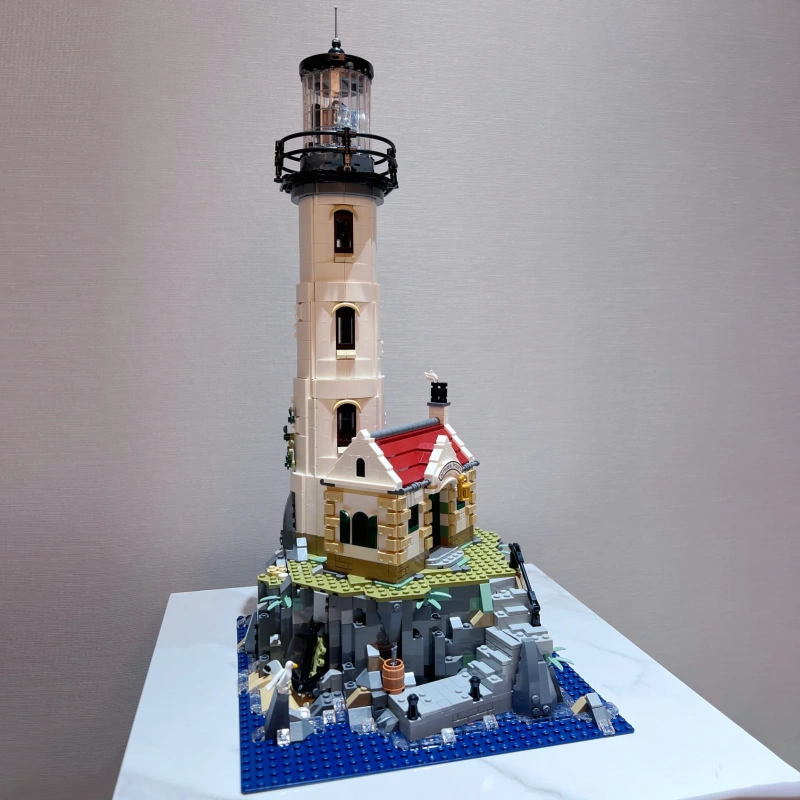 {Pre-Order}JIESTAR 92882/Custom 87010 Motorised Lighthouse Ideas 21335 Building Block Brick 2065±pcs From Canada 3-7 Days Delivery.