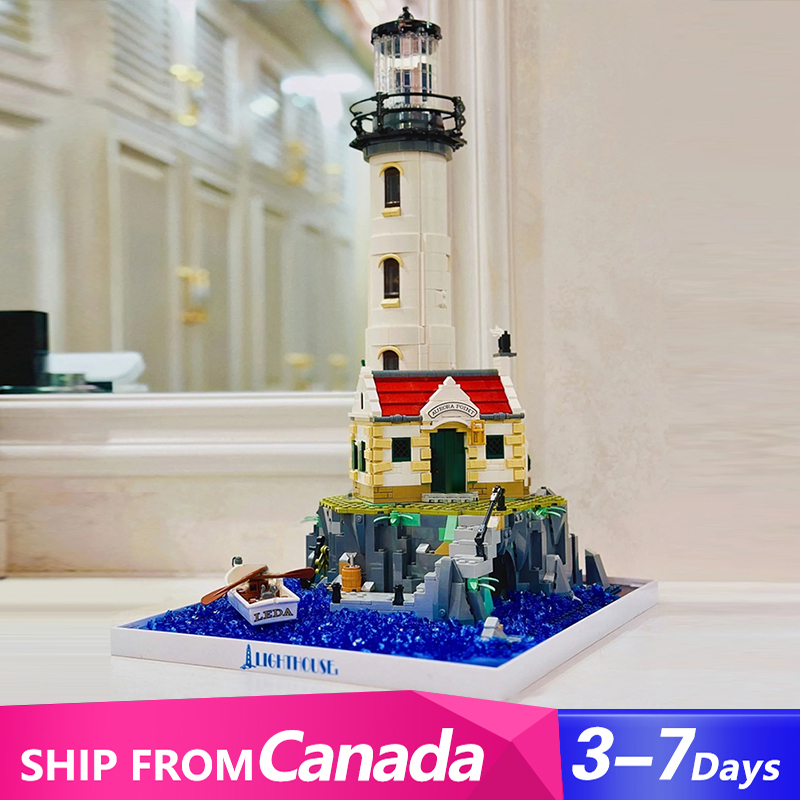 {Pre-Order}JIESTAR 92882/Custom 87010 Motorised Lighthouse Ideas 21335 Building Block Brick 2065±pcs From Canada 3-7 Days Delivery.