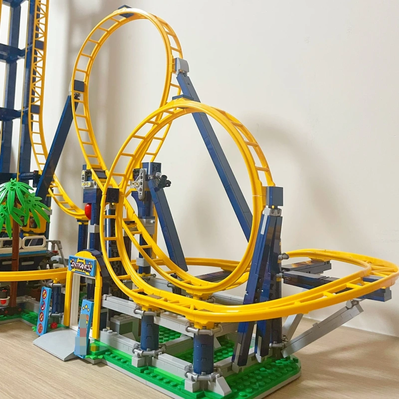{Only Set}Custom 66503 / 77045 / 13003 Loop Coaster Optional Ground Fair Creator 10303 Building Block Brick Toy 3756±PCS from Canada 3-7 Days Delivery.