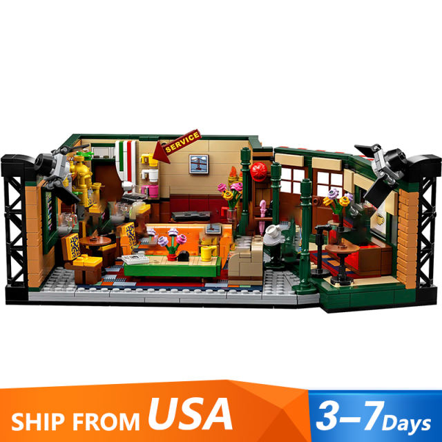 J12001 Ideas Series The Friends Central Perk Building Blocks 1070±pcs Bricks Toys For Gift 21319 From USA 3-7 Days Delivery.