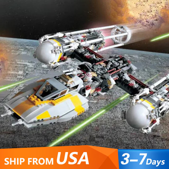 LEPIN 05040 Star Wars Y-wing Attack Starfighter Building Block 1473±pcs 10134 Brick from USA 3-7 Days Delivery.