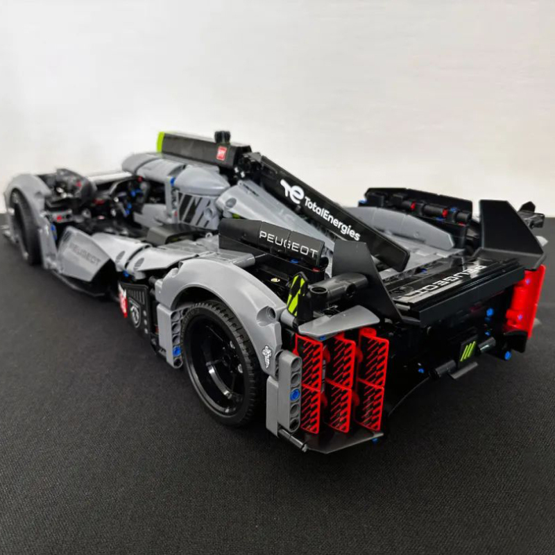 {Pre-Order}{Only Set}Custom 84023 Technic PEUGEOT 9X8 24H Le Mans Hybrid Hypercar Building Blocks 1775±pcs Bricks 42156 from China.