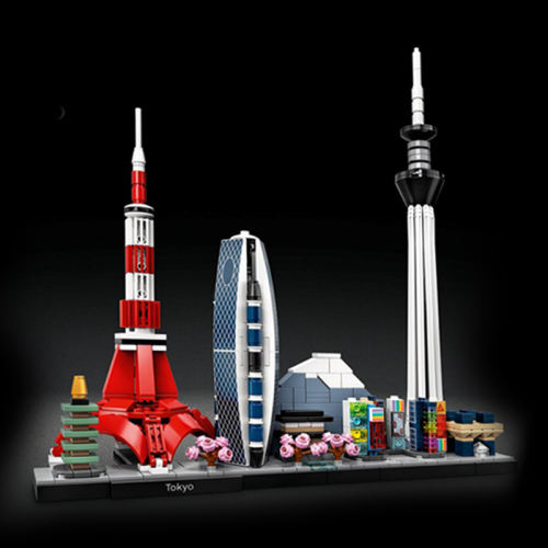 Custom 20051 Tokyo Skyline Architecture 21051 Building Block Brick Toy 547±pcs from China