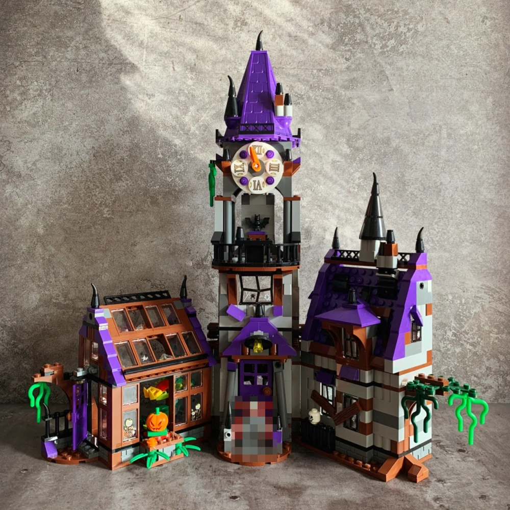 Custom 10432 Movie Series Scooby Doo Mystery Mansion Building Blocks Bricks 860±pcs Bricks 75904 From China