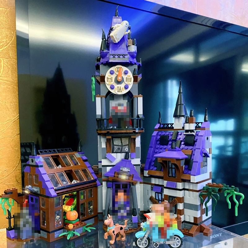 Custom 10432 Movie Series Scooby Doo Mystery Mansion Building Blocks Bricks 860±pcs Bricks 75904 From China