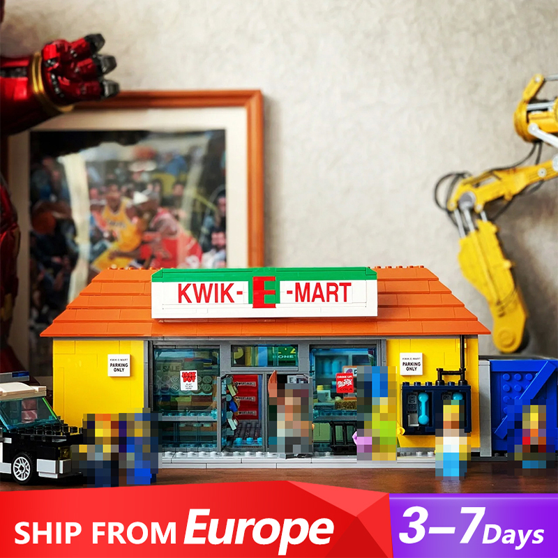 LIONKING X19044 / 63444 The Kwik-E-Mart Cartoon Movies Building Block 2179±pcs 71016 Bricks Toys From Europe 3-7 Days Delivery