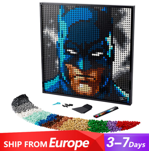 Customized 61207 Jim Lee Batman Collection Art Pixel 31205 Building Block Brick 4167±pcs from Europe 3-7 Days Delivery.
