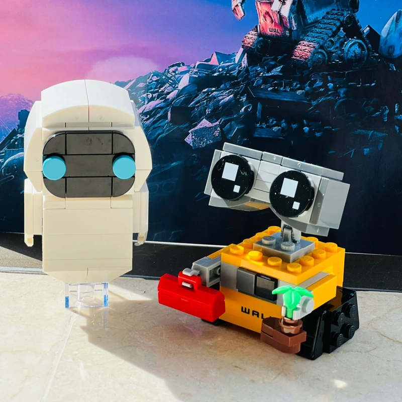 Robotics EVE & WALL-E 40619 BrickHeadz Building Blocks 155±pcs Bricks From China.
