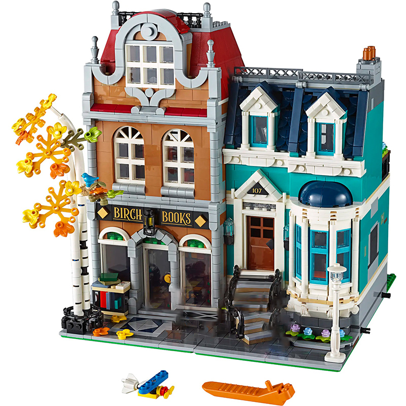 PANDA 10201 European Style Bookshop Building Blocks 2504pcs Bricks 10270 From Europe 3-7 Days Delivery