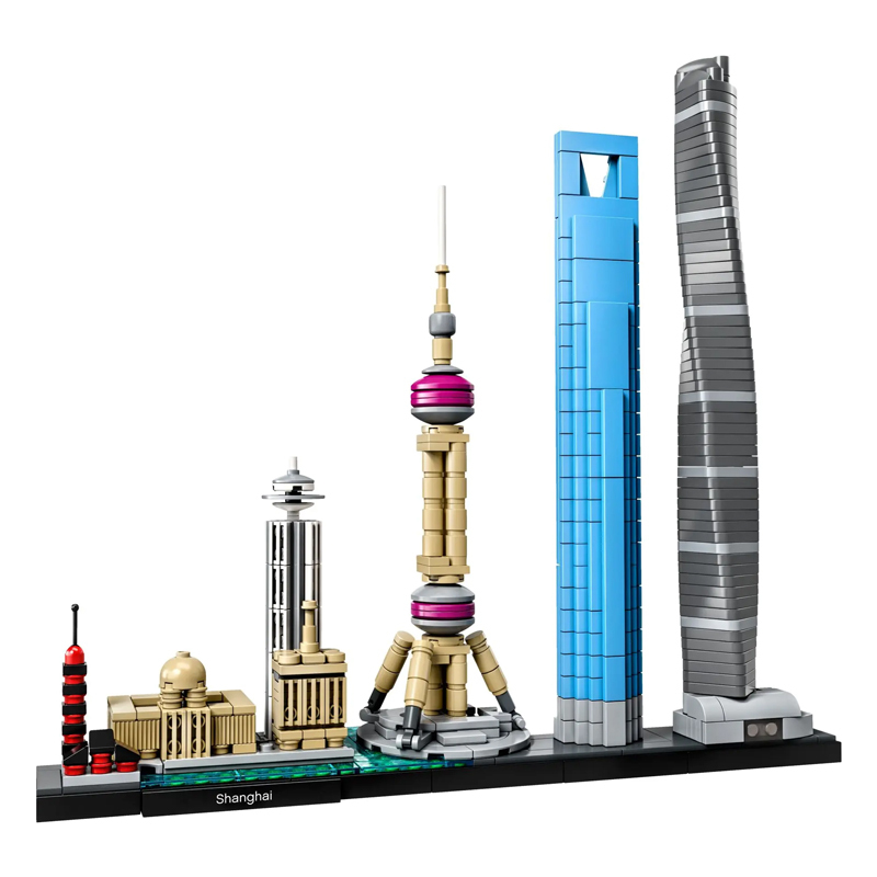 Art and crafts Shanghai Architecture Building Blocks 21039 Bricks 597±pcs Bricks From China.