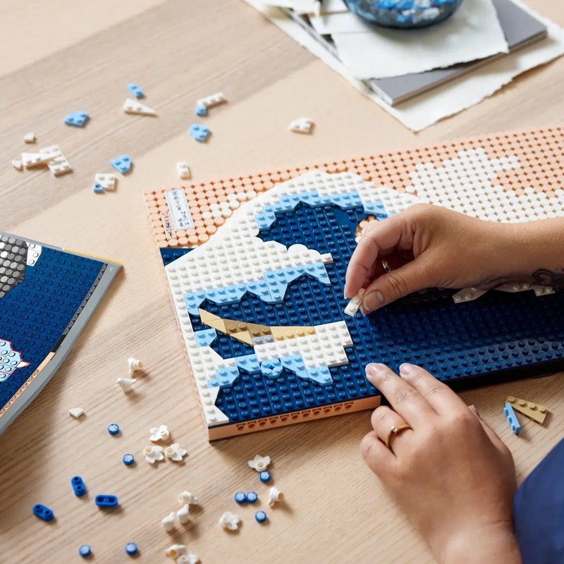 Art Hokusai - The Great Wave Building Blocks 31208 Bricks Bricks 1810±pcs From China.