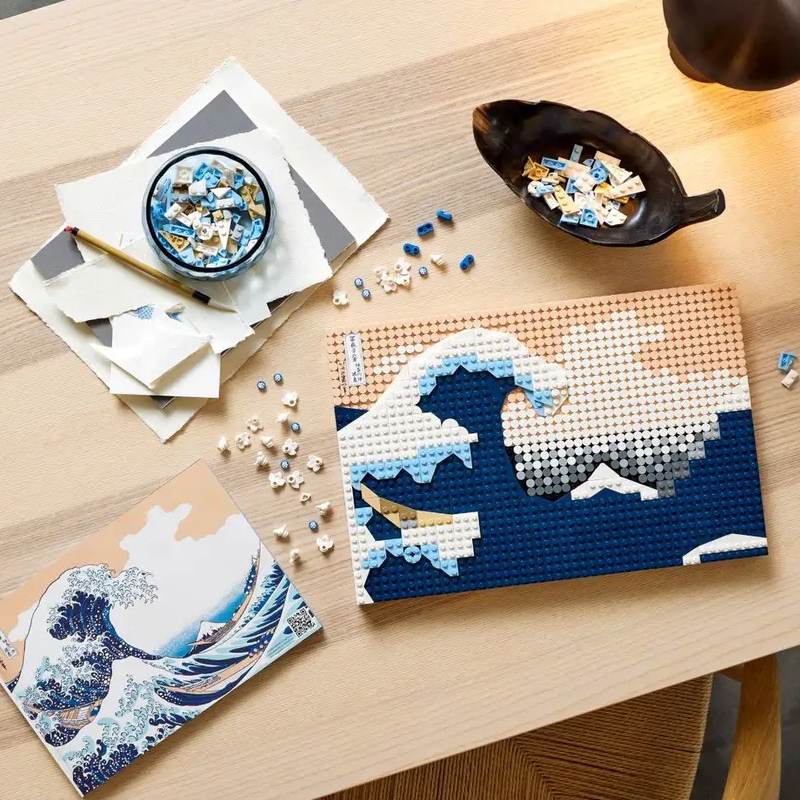 Art Hokusai - The Great Wave Building Blocks 31208 Bricks Bricks 1810±pcs From China.