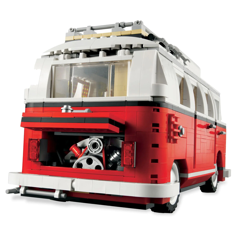 {Only Set} Technic Volkswagen T1 Camper Van 10220 Building Blocks 1332±pcs from China.