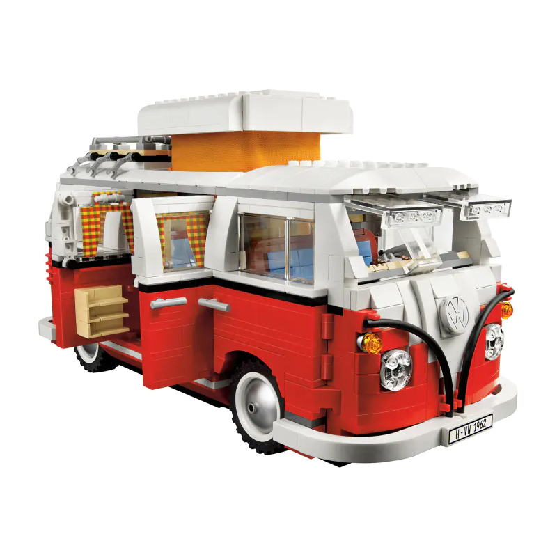 {Only Set} Technic Volkswagen T1 Camper Van 10220 Building Blocks 1332±pcs from China.