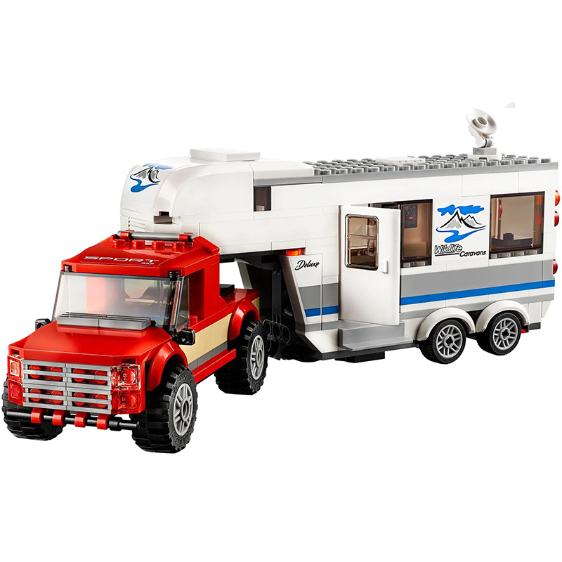 City Series Pickup & Caravan 60182 Buidling Blocks 344±pcs Bricks From China.