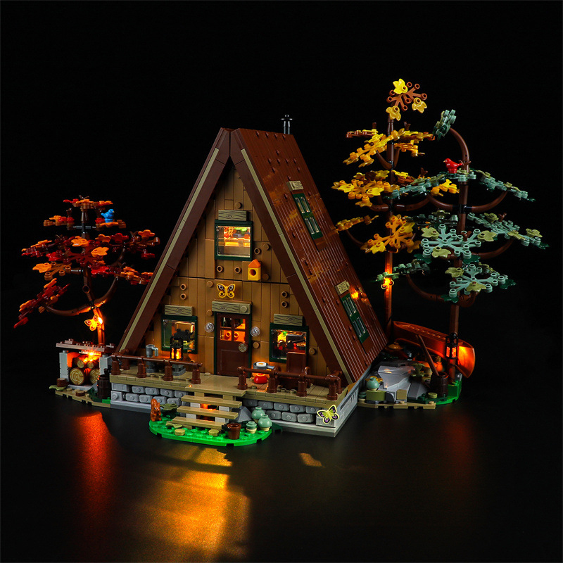 【Light Sets】Bricks LED lighting 21338 Idea Series A-Frame Cabin.